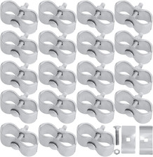 20Sets Dog Kennel Panel Clamps Chain Link Fence Clamps, 1-3/8 Fence Parts