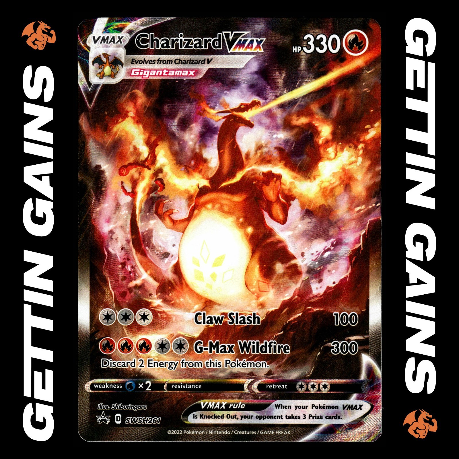 Charizard VMAX 2022 Sword & Shield: Black Star Promo #SWSH261