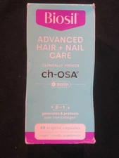 Biosil Advanced Hair + Nail Care ch-OSA + Biotin 60 Original Capsules 2 in 1
