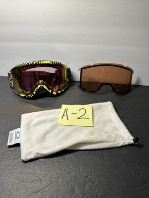 SCOTT Ski/Snowboard Goggles Yellow Frame Lens With Extra Glass
