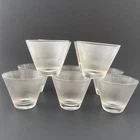 Norse Clear Punch Cups Fine Rib Vintage Se of 10 Mid Century Federal Glass
