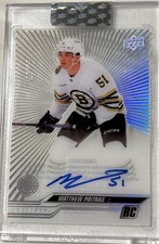 2023-24 Upper Deck Clear Cut -Matthew Poitras Outburst Rookie Auto 10/25 A