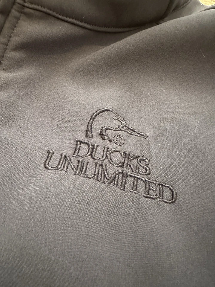 DUCKS UNLIMITED Vest Full Zip Sleeveless Navy Fleece Lined MENS XL NWOT - Image 2 of 4
