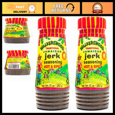 Authentic Jamaican Jerk Seasoning, Hot Spicy, 10 oz - Pack of 2 Bottles