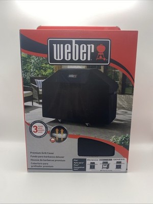 Weber Premium Outdoor Gas Grill Cover for Genesis 300 Series 3 Burners NIB