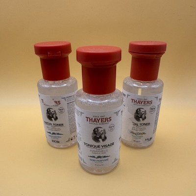 Thayers Witch Hazel Facial Toner 12 oz 3 Pack Unscented Cucumber