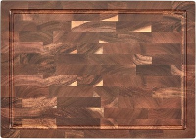 Cuisinart 17 inch Reversible End Grain Acacia Wood Cutting Board Embedded