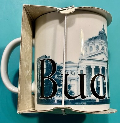 STARBUCKS BUCHAREST , HUNGARY   2002 Collector Series Coffee MUG
