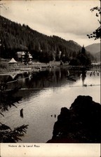 RPPC Lacul Rosu Brasov Romania vintage postcard e253