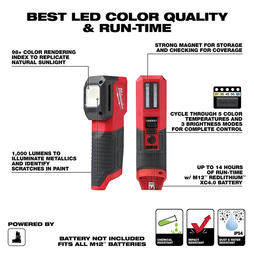 Milwaukee 2127-20 M12 Paint and Detailing Color Match Light - Image 2 of 4
