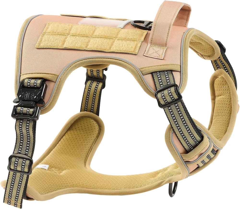 Dog Harness for Large Dogs, No Pull Tactical Dog Harness Adjustable Pet Vest...