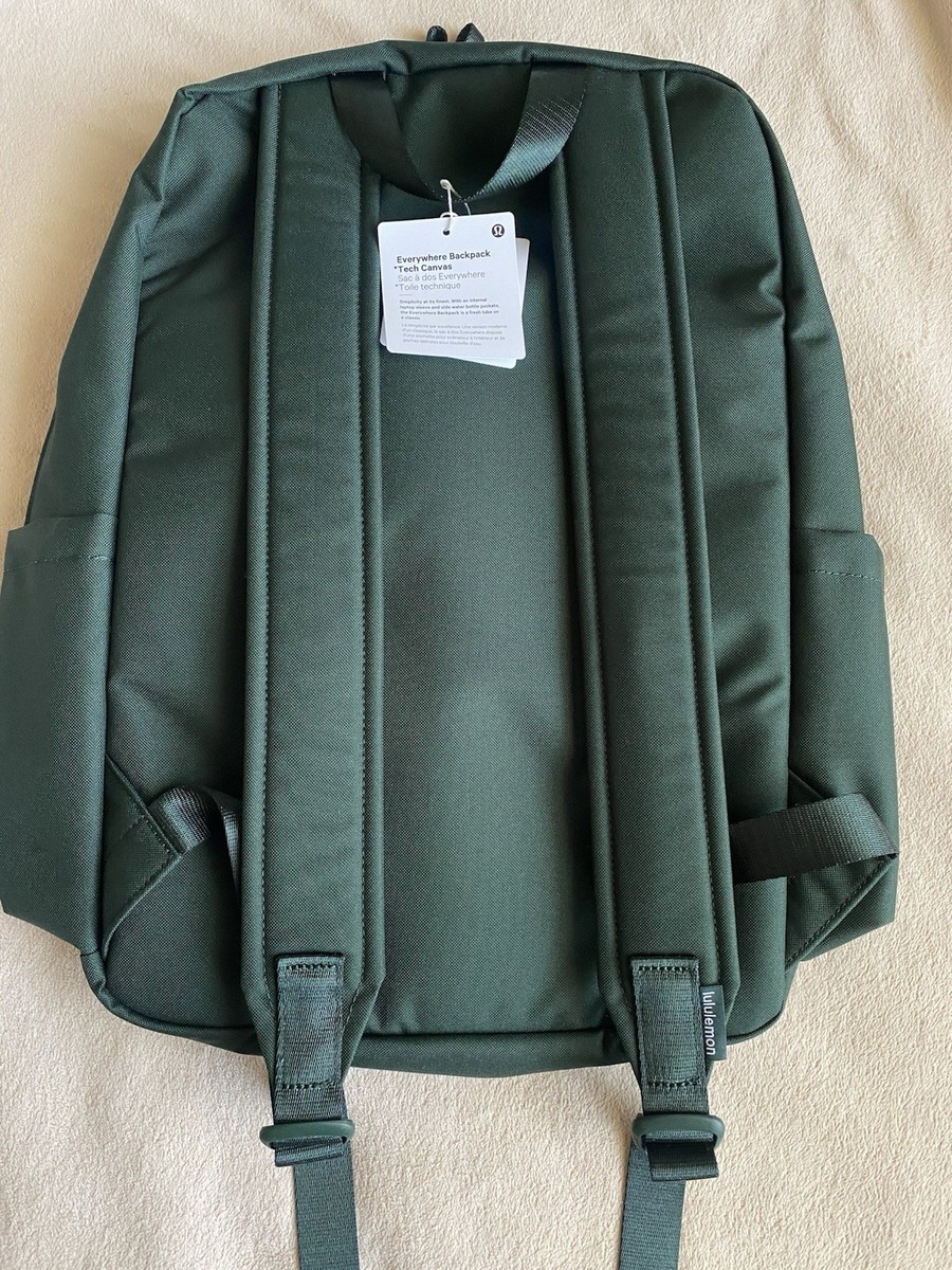 Lululemon Everywhere Backpack Tech Canvas Legacy Green Grey 