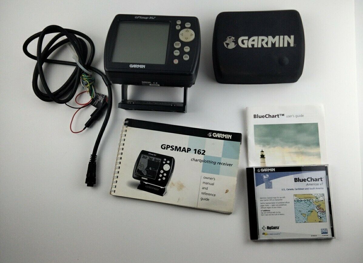 onsdag Amfibiekøretøjer læsning Garmin GPSmap 162 GPS Map fish finder W/ Cord, Cover, Manual | eBay