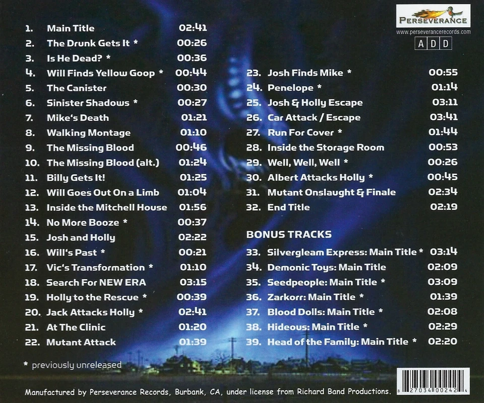 Mutant (1984) Expanded Score CD/signed by Composer Richard Band/Newly Remastered - Bild 2 von 2