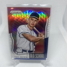 2021 Panini Prizm Eddie Mathews Old School Red White & Blue PRIZM #OS-4 Braves
