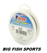 AFW SURFSTRAND Stainless Steel Leader Wire 60lb Test 300' #A060-4 FREE USA SHIP!