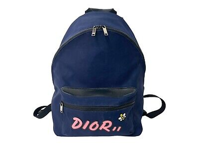 Christian Dior DIOR×KAWS Canvas Leather Backpack 240522N | eBay Christian Dior DIOR×KAWS Canvas Leather Backpack 240522N | eBay