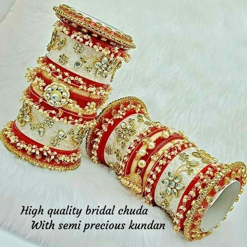 Rajwadi Pearl Wedding Dulhan Set Kundan 