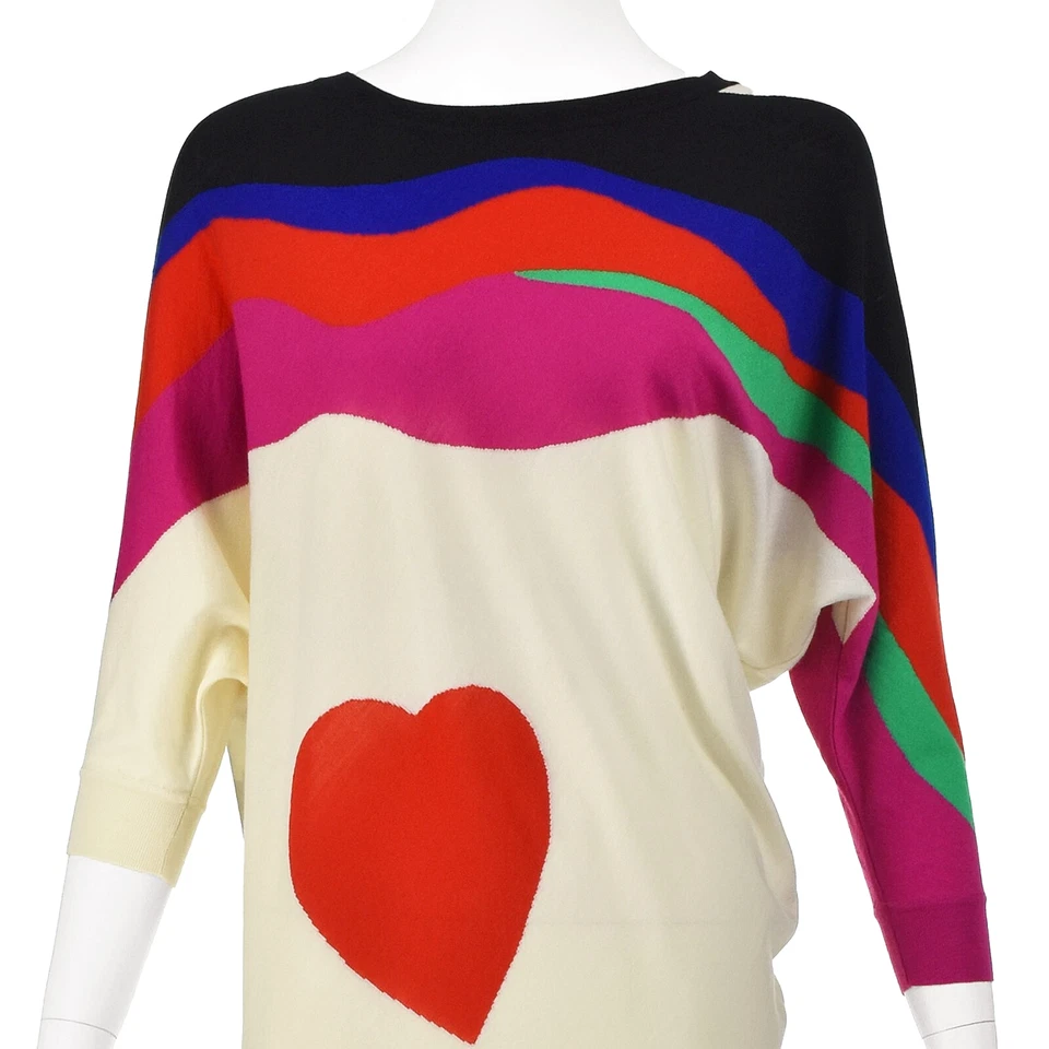 Mini Vestido Pullover Manga Dolman Asimétrico Tejido Lana ALEXANDER McQUEEN TALLA XS Foto 2 de 4