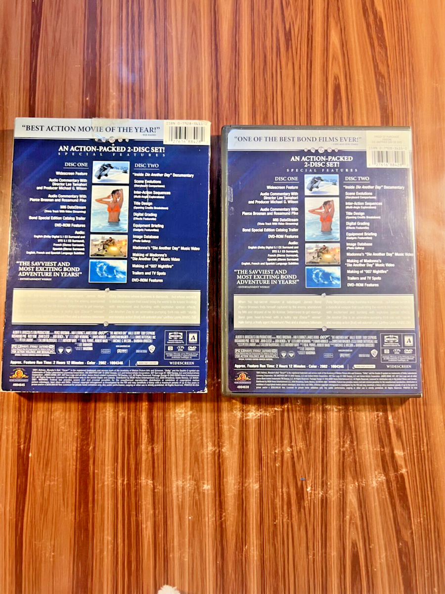 Die Another Day DVD 2002 2-Disc Special Edition Slipcover James