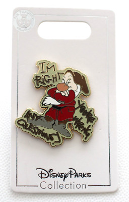 Disney Pin Grumpy I'm Right You're Wrong Any Questions 2008 | eBay