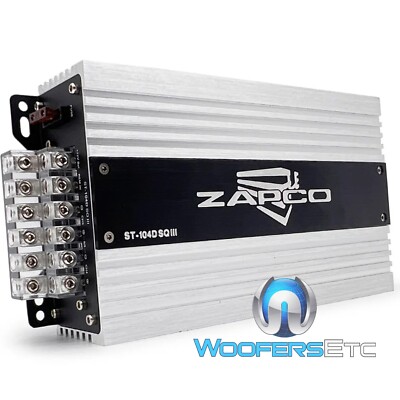 ZAPCO ST-104D-SQ-III CAR AUDIO 4-CHANNEL 600W RMS COMPONENT