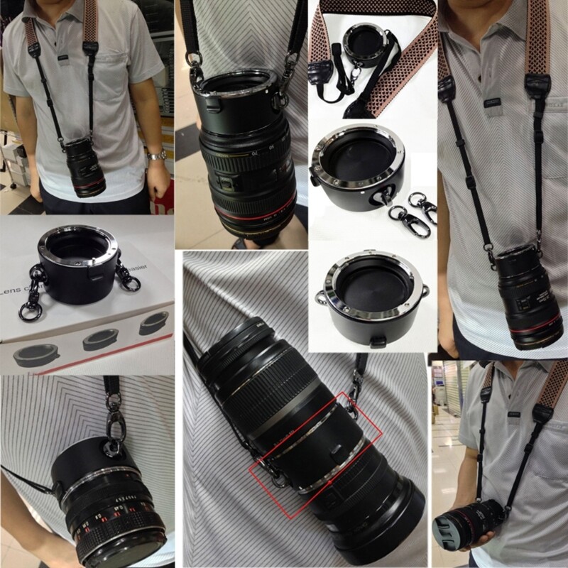 Efficient Lens Swapping Bracket with Shoulder Harness for Professional Use