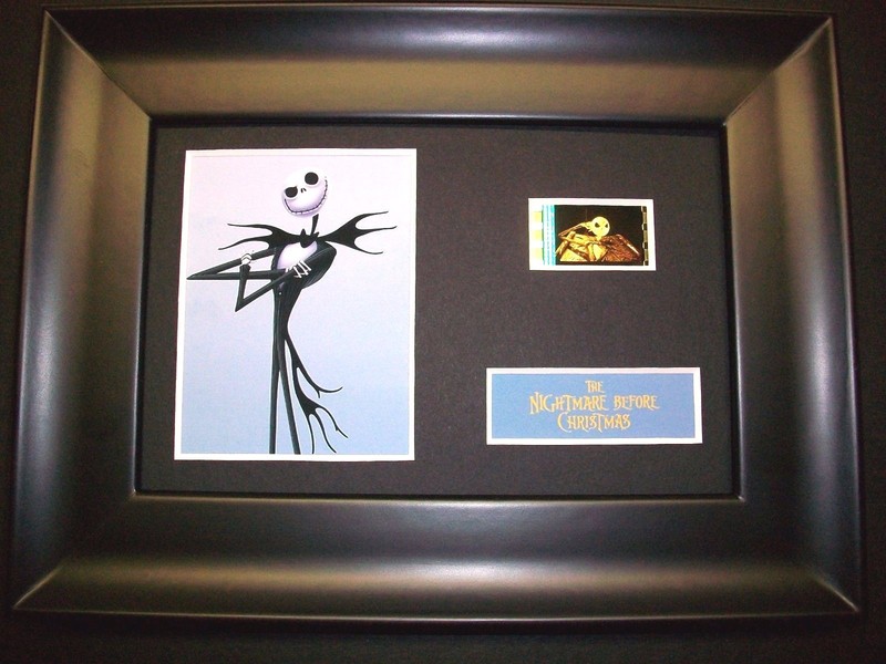 NIGHTMARE BEFORE CHRISTMAS Jack Framed Movie Film Cell Memorabilia Animation
