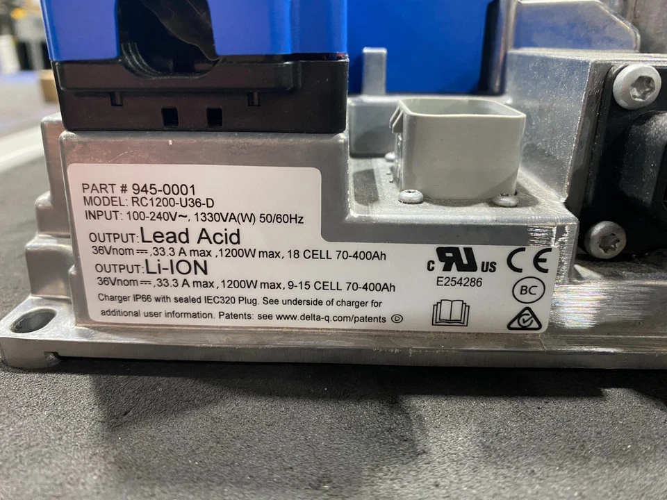 Delta Q - Cargador Serie RC - 36 Voltios 33 Amp - #945-0001 #8.644-794.0 Foto 4 de 4