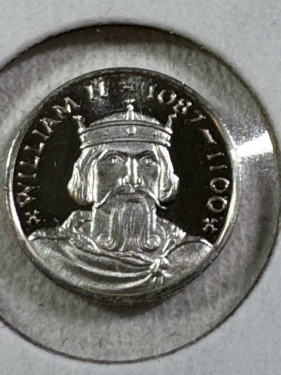 Franklin Mint Sterling Silver Mini Medal William II 1087-1100 | eBay