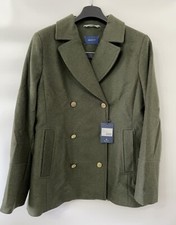 Gant Longline Women’s Peacoat, Dark Green, Size Xxl, Us Size 20, Uk 22 Eu 50