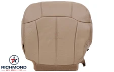 99 Chevy Silverado LT Z71-Driver Side Bottom LEATHER Seat Cover Med Dark Oak Tan