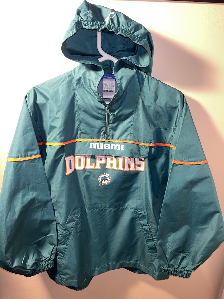 【古着】NFL Miami Dolphins ジャケット M 古着 90s NFL Miami Dolphins ドルフィンズ ナイロン ジャケット