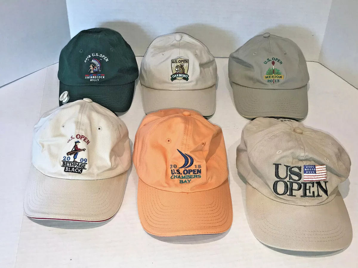 Lot 6 US Open USGA Golf Hats USGA Member Hats Oakmont Bethpage Shinnecock Hills