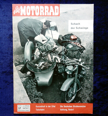 Das Motorrad 17/1959  Adler Twin, deutsche Strassenmeister 1959, DKW Motoren