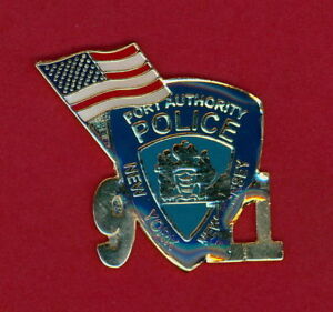 DEPUTY INSPECTOR W/FLAG COMMEMORATIVE PIN 9/11/01 N.Y.P.D 