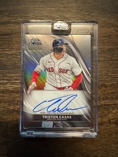 2024 Topps Chrome Black Triston Casas #CBA-TCA Refractor Auto /150 Red Sox