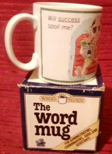 Applause Workman Quote Page A  Day Success Prosperous Coffee Mug 1985 Cup  