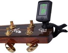 Clip Digital Afinador Para Ukelele Bajo Violin Cromatica 4 Y 6 Cuerda De Guitara