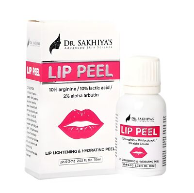 DR SAKHIYA'S Lip Peel Solution Dark Lips Heals Hydrates Rissige Dunkle Lippen...