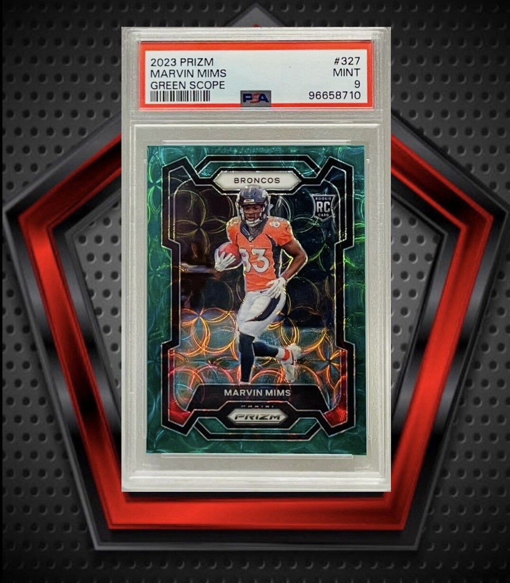 2023 Panini Prizm - Rookies Marvin Mims #327 Green Scope Prizm /75