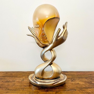 Wunderschöne skulpturale Statue ''Kopfschmerzen'' - Ausdruck von Schmerz und...