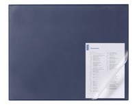 Durable Desk Mat With Edge Protector In Dark Blue 65 X 50 Cm Pack Of 1 Inc