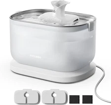 PETLIBRO Cat Water Fountain, Fountain Indoor Stainless White
