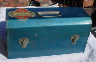 1950's BELKNAP Bluegrass Electric Drill Storage Toolbox Rare