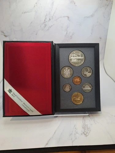 1991 Canada Proof Set – 7-Coin Royal Canadian Mint Set with 50% Silver Dollar