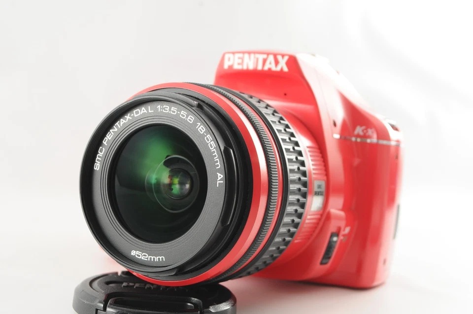 Cámara digital SLR PENTAX K-x 12,4 MP roja/lente 18-55 mm/SD de Japón #373 - Imagen 3 de 4