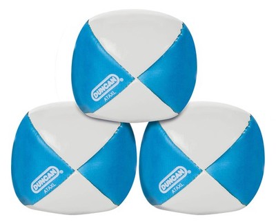 Duncan Toys Juggling Balls, 3 Pack, Vinyl Circus Balls, Blue and White