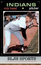 1971 Topps #24 Rich Hand Cleveland Indians   RC