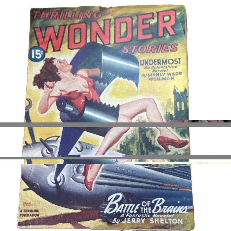 Thrilling Wonder Stories 1945 Sci-Fi English Manly Wade Wellman Jerry Shelton